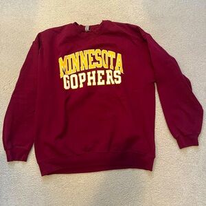 XL University of Minnesota crew neck sweatshirt